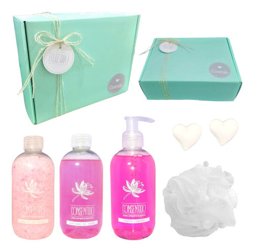 Zen Spa Rose Aroma Relaxation Gift Box - N25 Happy Day - Set Kit Caja Regalo Zen Spa Rosas Relax Aroma N25 Feliz Día