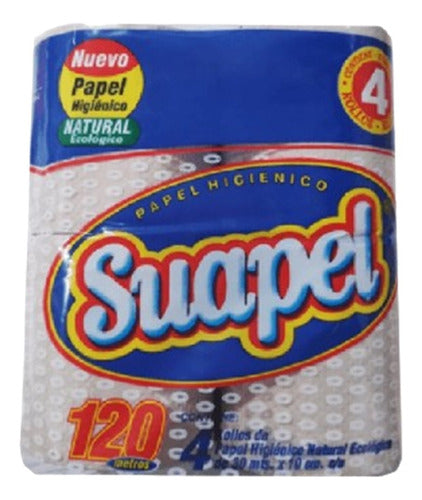 Suapel Pack Papel Higiénico Natural 4x30m - X24u 0