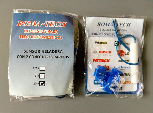 Roma-Tech Sensor Heladera Con 2 Conectores Rapidos 10 K 0