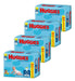 4 Packs of Huggies Protect Plus Unisex Diapers M Size 68 Units 0