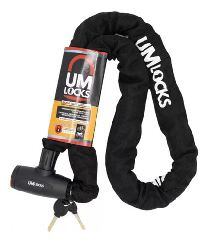 Um Locks 8604 1.5 M Black Link Chain 0