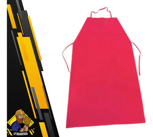 Acero Waterproof Lightweight PVC Apron Red 3