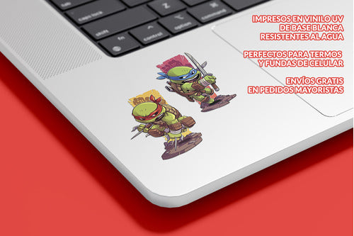 Pack Stickers Las Tortugas Ninja Tmnt Calcomanias Apum 4