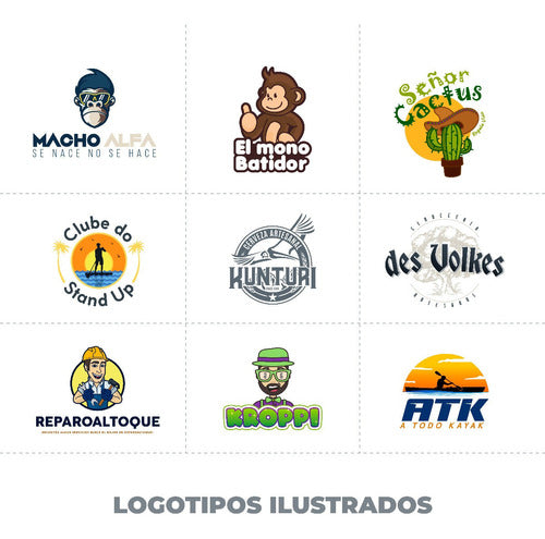 Diseño Logotipo Ilustrado - Logo - Ilustracion - Grafico 1