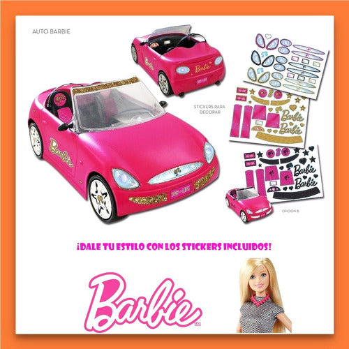 Official Barbie Car with Stickers and Accessories - Original TV 2