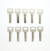 Set of 10 Virgin Brass Keys for Euro Cylinder Locks by Plagasonix 1