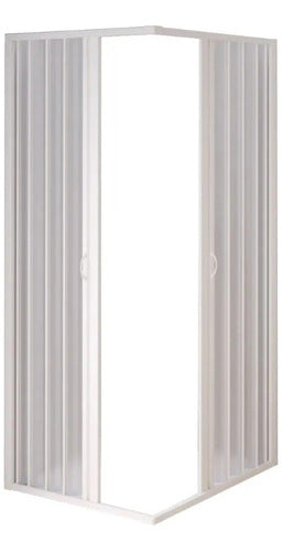 BCF Mampara Plegable PVC Esquinero En L 0.70 X 1.00 Blanca 0