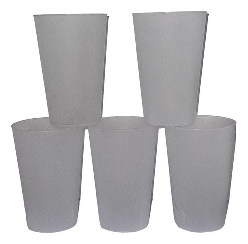 Vaso Reutilizable, Reciclabes Plastico 500ml Pack X 100u 0