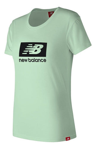 New Balance Women's Essentials Athletic Green T-Shirt 3