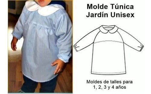 Molde Túnica Jardín | Sizes for 1-2-3-4 Years 3