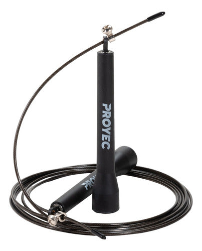 Adjustable Steel Cable Jump Rope with PVC Handle and Swivel Head 2
