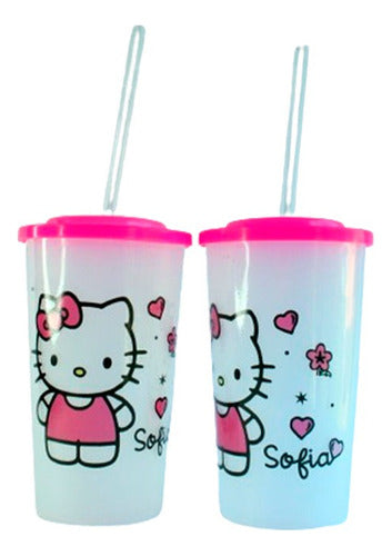 10 Personalized Transparent Souvenir Cups with Name 8