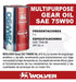 Wolver Multipurpose Gear Oil SAE 75W-90 x 1L - NPCars 1