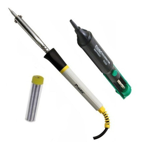 Pro'sKit Soldering Kit Pencil Ceramic 60W Desoldering Tin 0