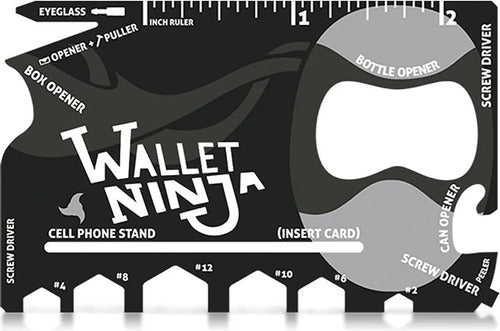 Tarjeta Herramienta 18 En 1  Ninja Wallet Multiuso Calidad 0