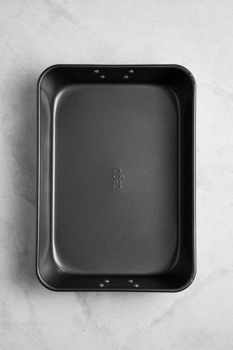 Voruk Non-Stick Deep Baking Pan 34cm Carbon Steel Black Kitchen 1