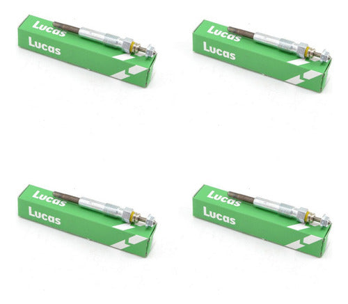 Lucas Glow Plug Set of 4 for Renault Megane 1.9 DTI 0