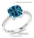 Gem Stone King 925 Sterling Silver London Blue Topaz Ring 3