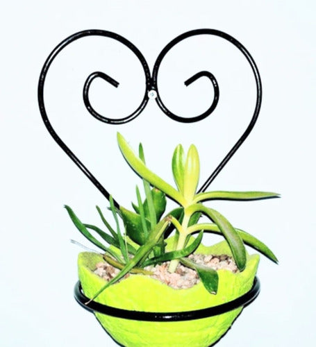 Cuarto Elemento Heart Iron Planter for 12 cm Pot 0