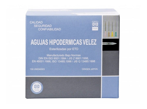 Agujas Descartables Velez 27g X 2 X 100 Unidades 1