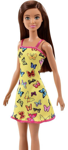 Barbie Original Mattel Yellow Dress Butterfly 5