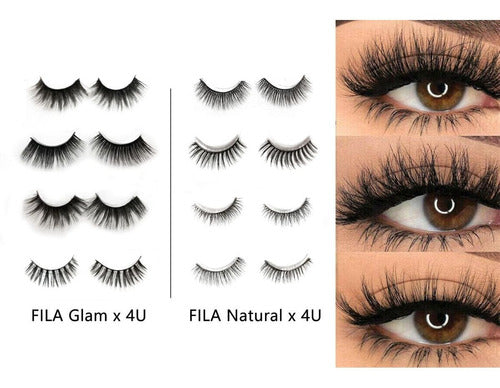 BAIBAO REGALO Premium Natural Hair Volume False Eyelashes X4 Pairs 1