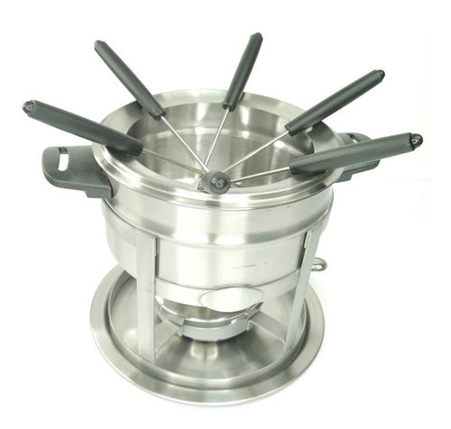 Fondue Set of 10 Pieces in Stainless Steel 0