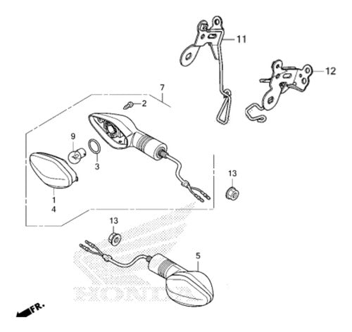 Juego Giros Delanteros Original Tornado 250 Nuevo Moto Sur 1