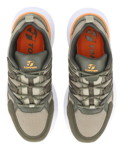 Topper Zapatillas Chalpa Rs Unisex In Olive And Orange | Moov 3