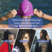 XL Waterproof Swimming Cap for Long Hair Dreadlocks Braids etc Purple 1
