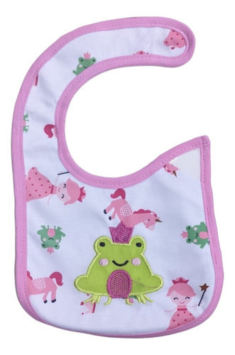 Set of 6 Cotton Baby Bibs for Girls 5