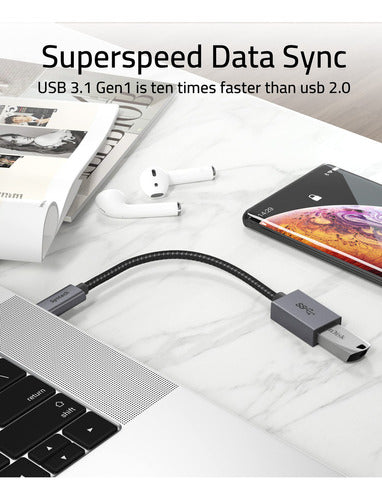 Syntech Adaptador USB C a USB, Paquete de 2 Adaptadores USB 3