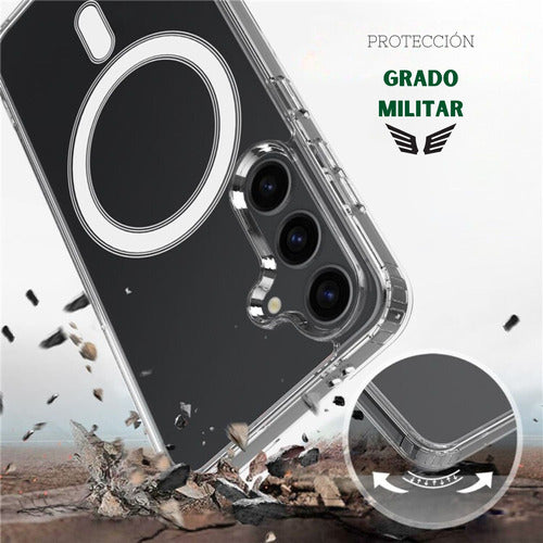 Magnetic Ring Case for Samsung S24 Plus with Glass 2