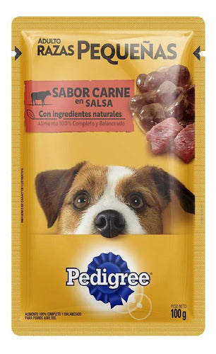 Pedigree Wet Food Pouch for Small Breed Dogs with Meat (12 Units) 0