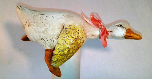 Handcrafted Ceramic Goose for Shelf or Mantel Decor 1
