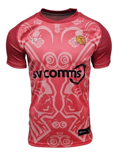Rugby Shirt Kapho Exeter Chiefs Pink Premiership Adults 0