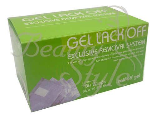 Beauty Style Aluminum Foil Gel Lack Off 100 Units 0