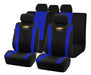 Best Car Seat Cover Black Blue Embroidered Chevrolet Logo 0