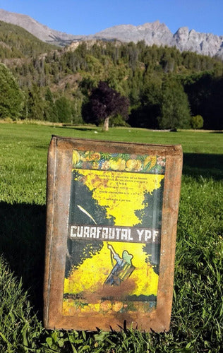 Lata Antigua Ypf Curafrutal Cuadrada 20 Litros Unica Años 30 0