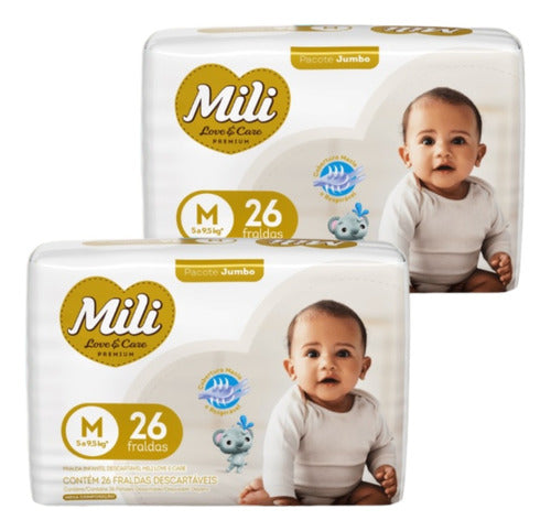 Mili Love & Care Premium Diapers (2 Pack) 4