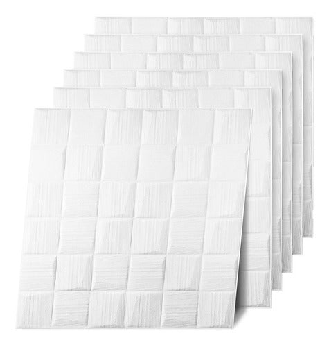 Pack of 6 Self-Adhesive 3D Subway Type Plates 19