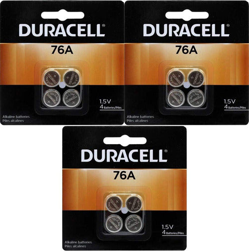 Duracell 76A LR44 Duralock - 1.5V Button Battery Pack 0