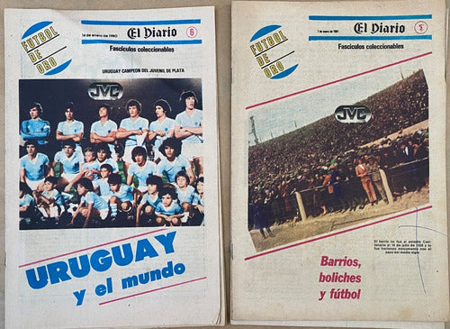 Fútbol De Oro, Uruguay, 6 Suplementos El Diario 1980, Ez4c 1