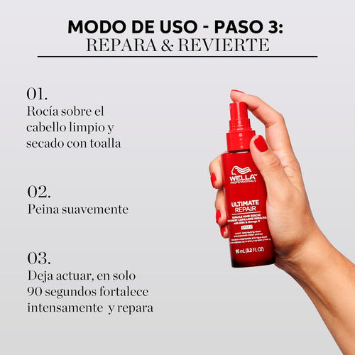 Wella Ultimate Repair Serum Tratamiento Sin Enjuague X30ml 3