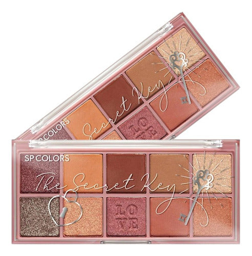 2 Paleta De Sombras Secret Key Sp304 A E B Sp Color Ataca J 1