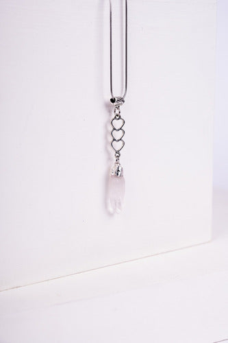 AMBAR ACCESORIOS Maestro de Piedra Cuarzo Cristal Necklace 3