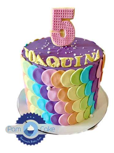 Pamcakehouse Torta Pop It Popit Arcoiris Artesanal 0