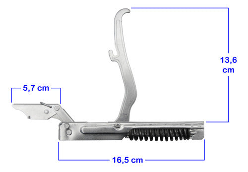 Par De Bisagras Originales Longvie + Rodamientos Y Tornillos 3