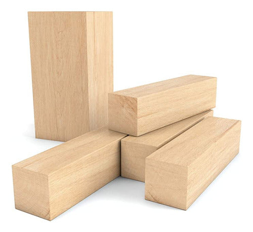 Arteza Basswood Carving Blocks, 5-Piece Set 1