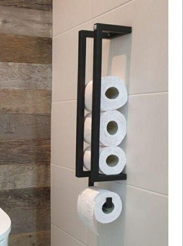 MNDECO Porta Rollo Para Papel Higiénico Hierro Para Baño 2